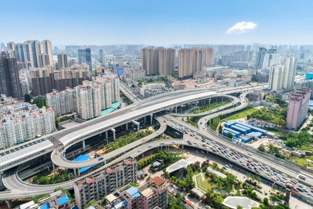 Beautiful Wuhan City Interchange Overpass. Beautiful Wuhan City Interchange Overpass.