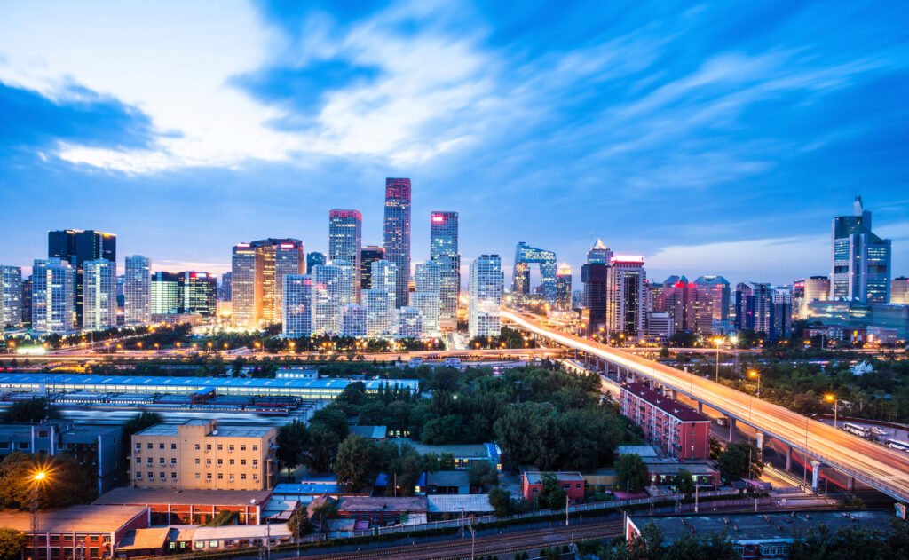 Beijing After Sunset-Night scene