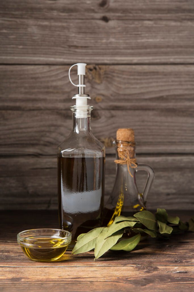 bottle-organic-olive-oil-table