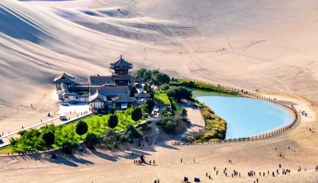 China Dunhuang Crescent Spring. China Dunhuang Crescent Spring.