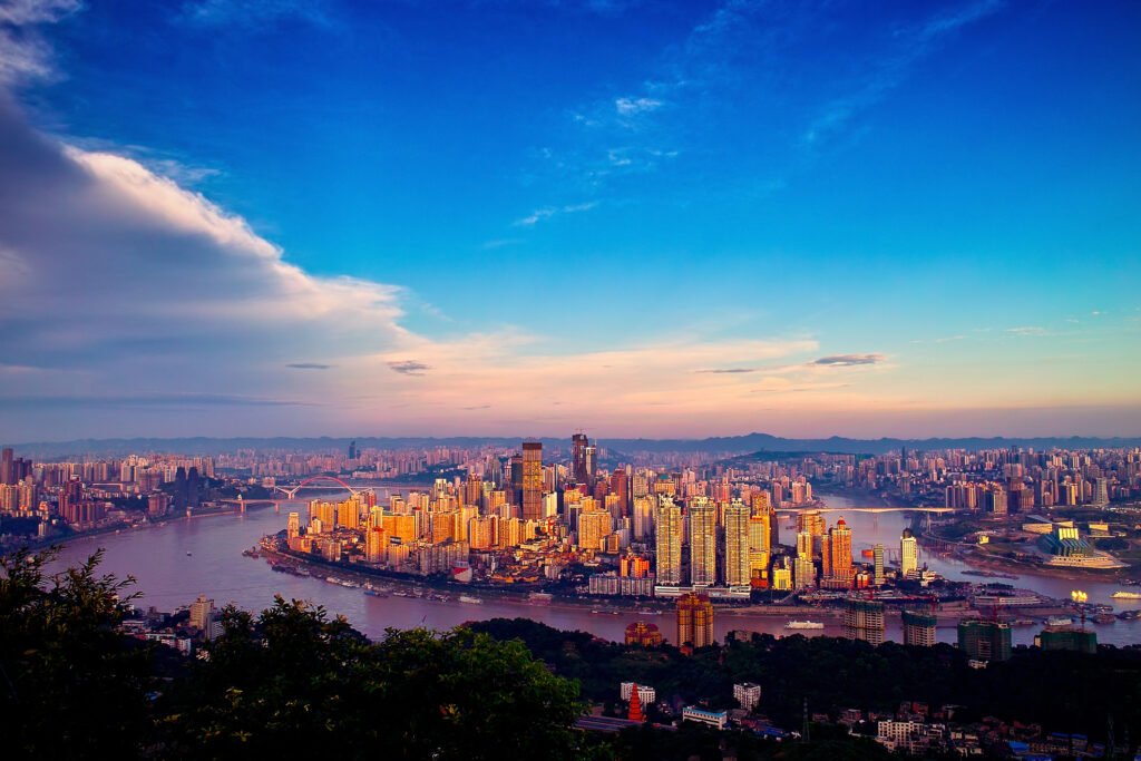 Chongqing, sunrise view Chongqing, Sunrise view