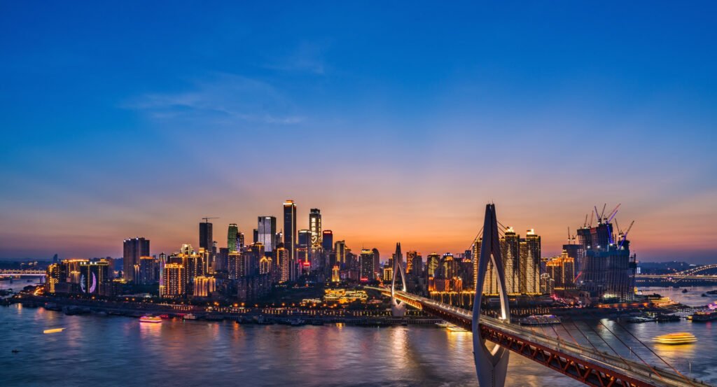 Chongqing, Evening view Chongqing, Evening view