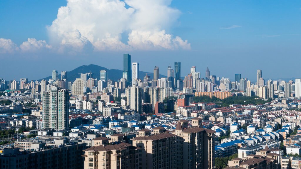 Skyline Of City Of Nanjing, China