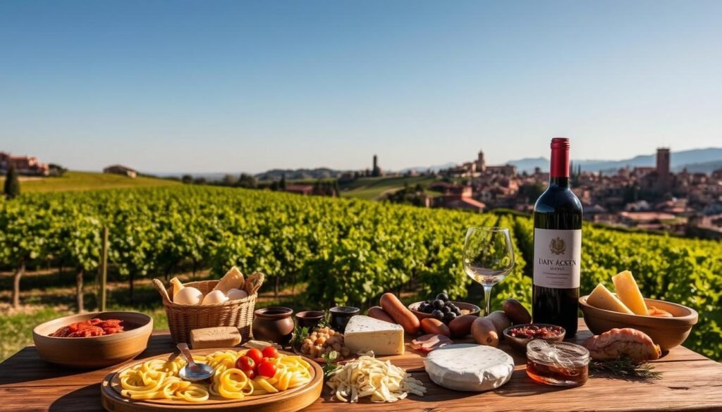 culinary itinerary Italy