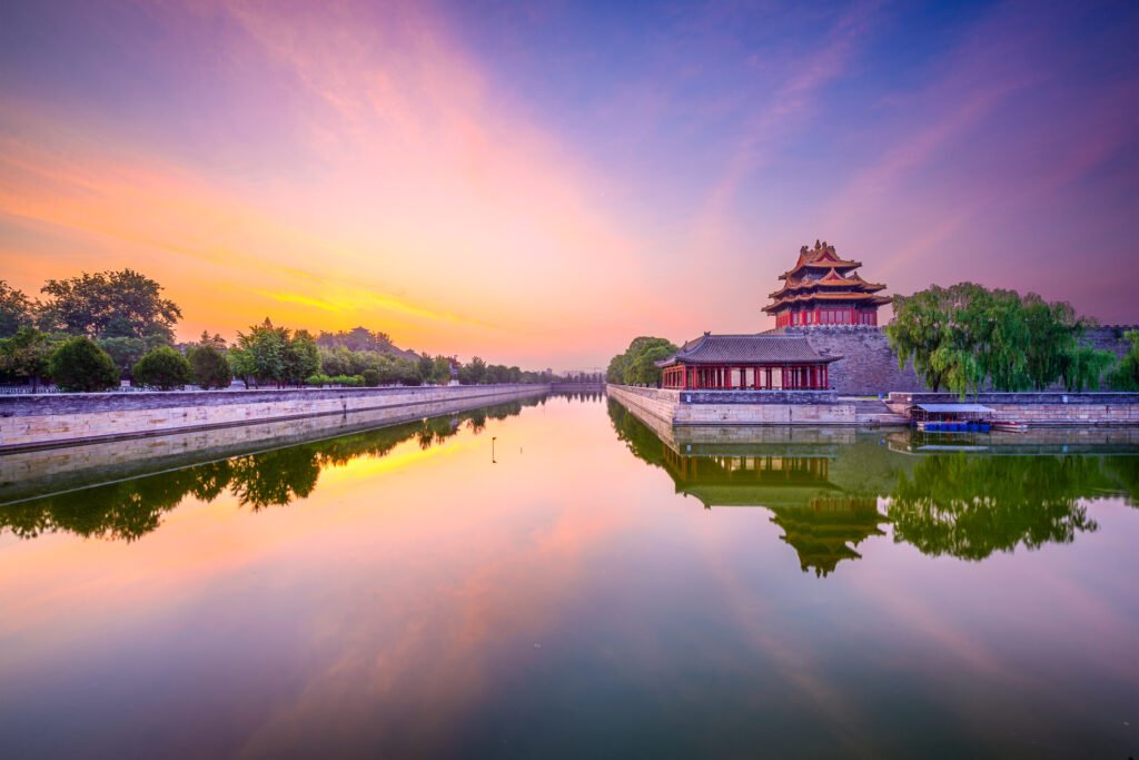 Forbidden City Moat In Beijing.