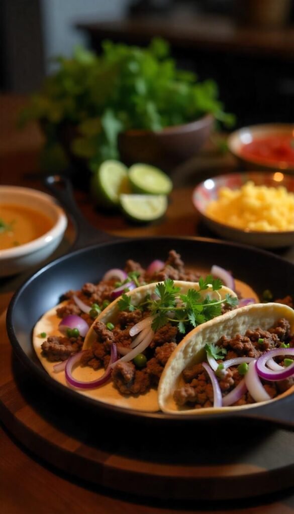 Sizzling Ground Beef Fajitas Sizzling Ground Beef Fajitas