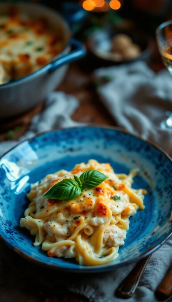 Creamy Chicken Alfredo Casserole Creamy Chicken Alfredo Casserole