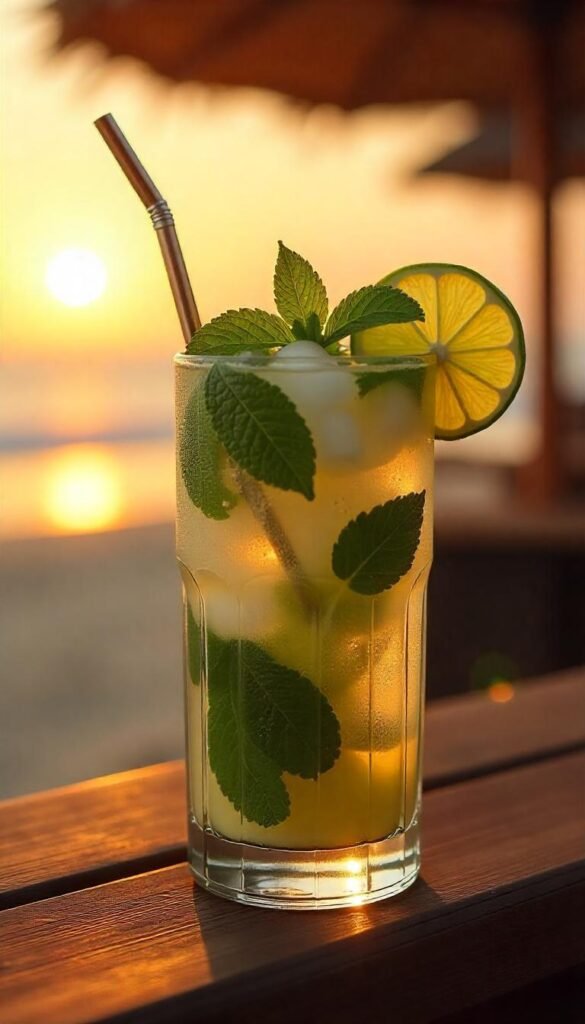 Refreshing Classic Mojito with Fresh Mint Refreshing Classic Mojito with Fresh Mint