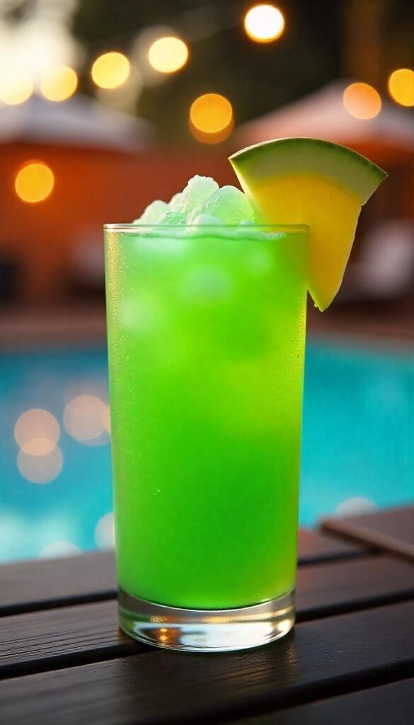 Refreshing Honeydew Melon Vodka Slush 