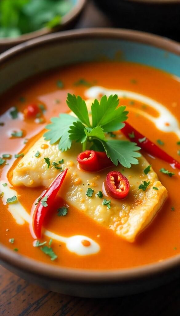Spicy Thai Coconut Tilapia Soup Spicy Thai Coconut Tilapia Soup