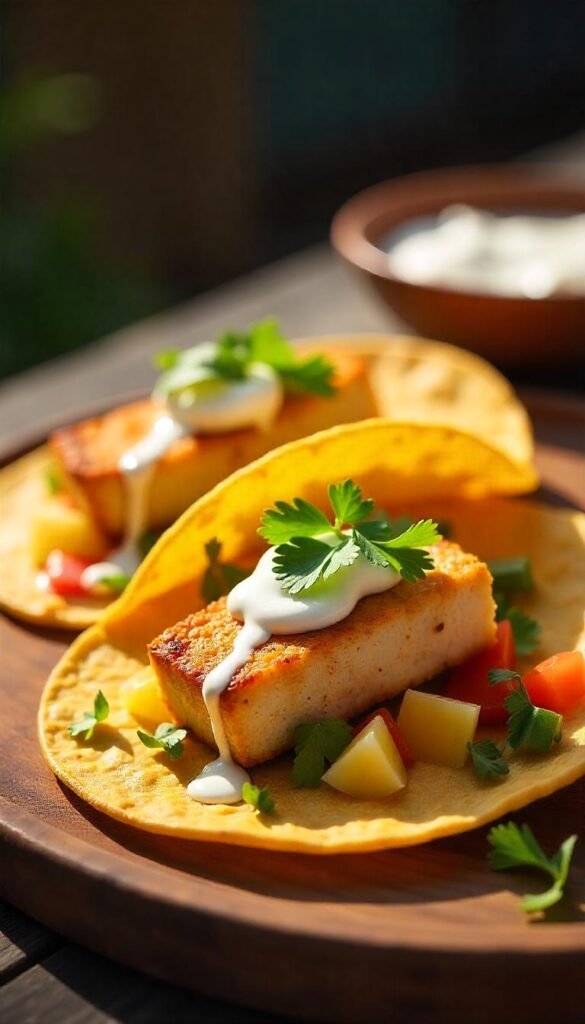 Zesty Spicy Cod Tacos with Refreshing Pineapple Salsa