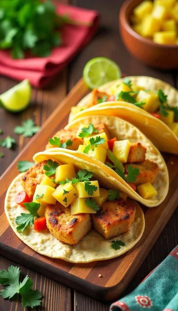 Zesty Spicy Cod Tacos with Refreshing Pineapple Salsa
