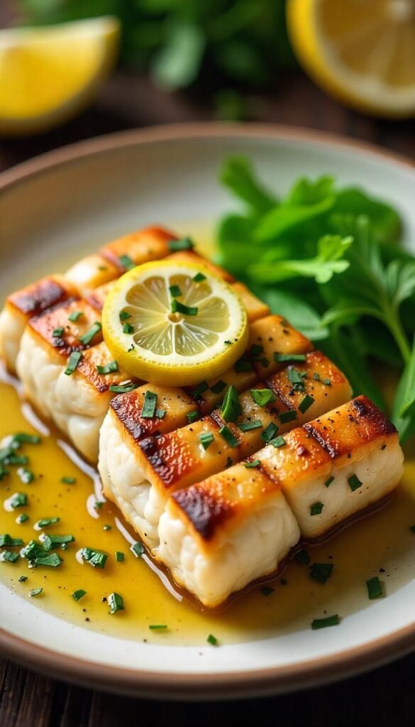 Zesty Lemon Herb Grilled Cod 