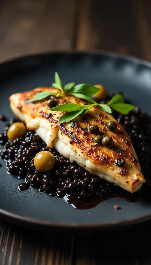 Herb-Roasted Mediterranean Branzino with Olives and Capers