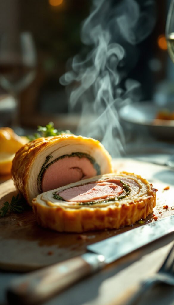 Savory Pork Wellington with Puff Pastry
