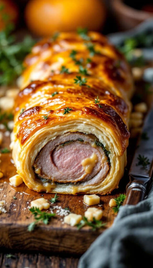 Savory Pork Wellington with Puff Pastry