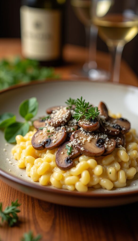 Risotto with Asparagus and Mushrooms Risotto with Asparagus and Mushrooms