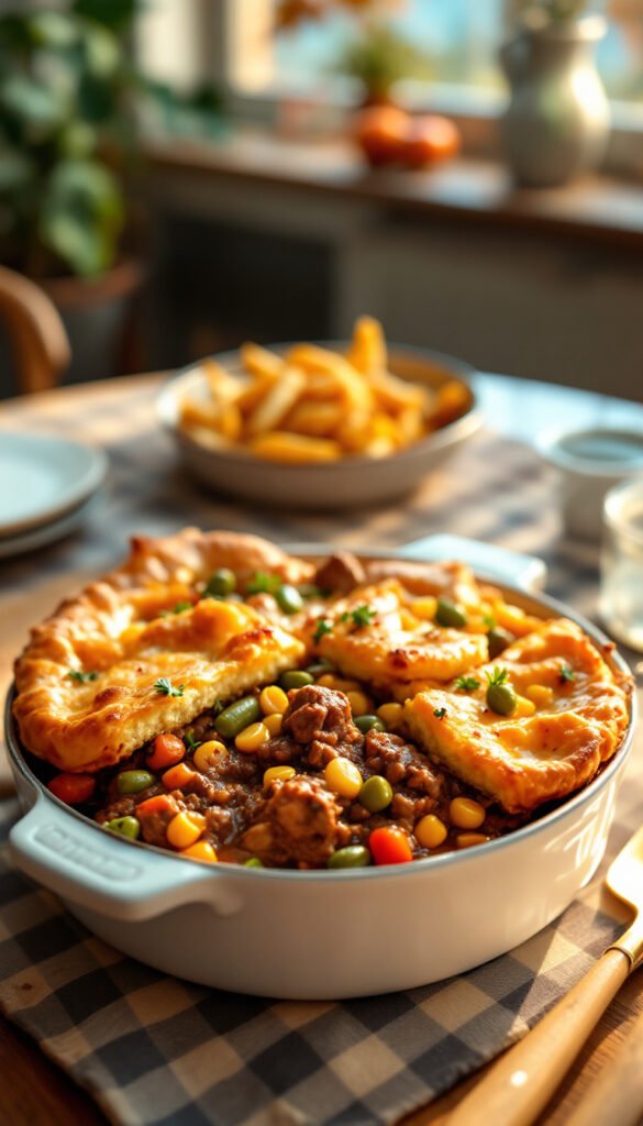 Savory Ground Beef and Vegetable Casserole Savory Ground Beef and Vegetable Casserole