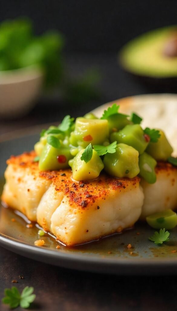 Zesty Chili Lime Cod with Fresh Avocado Salsa