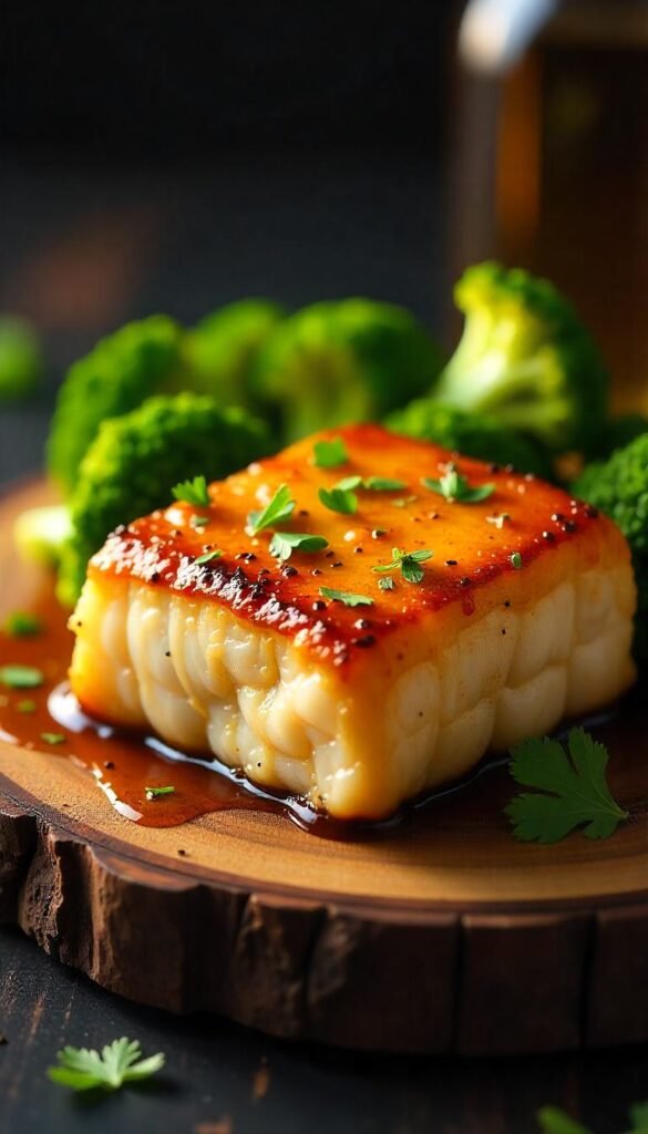 Savory Honey Mustard Glazed Cod Recipe