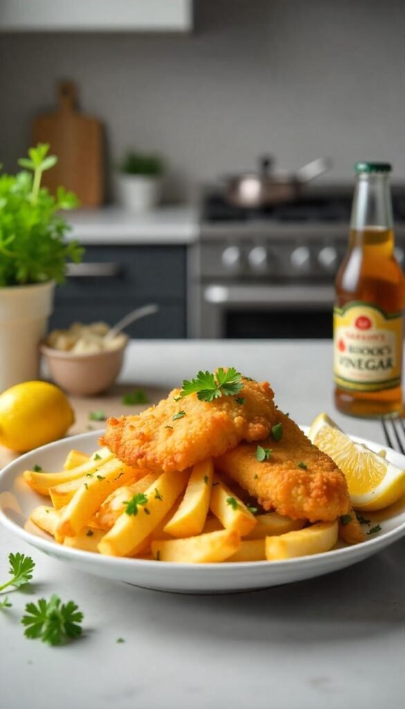 Classic British Cod Fish and Chips Recipe