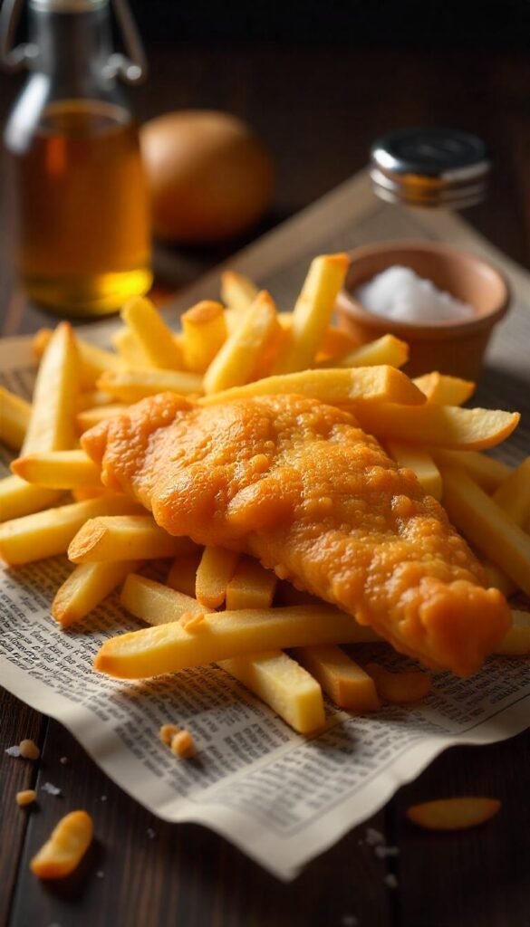 Classic British Cod Fish and Chips Recipe