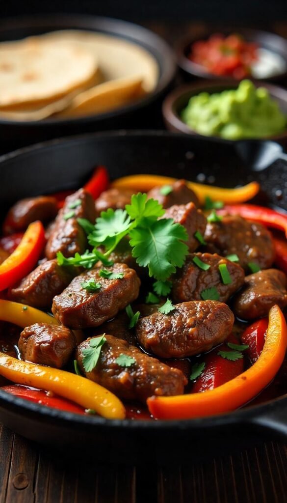 Zesty Sizzling Beef Fajitas Zesty Sizzling Beef Fajitas