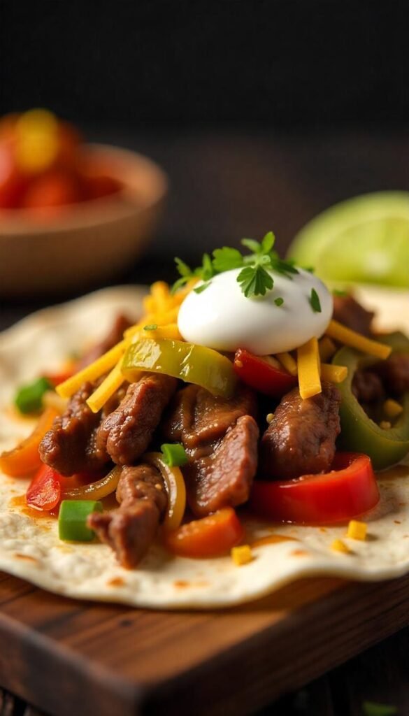 Zesty Sizzling Beef Fajitas Zesty Sizzling Beef Fajitas
