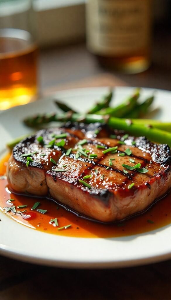 Savory Bourbon-Glazed Grilled Steak 