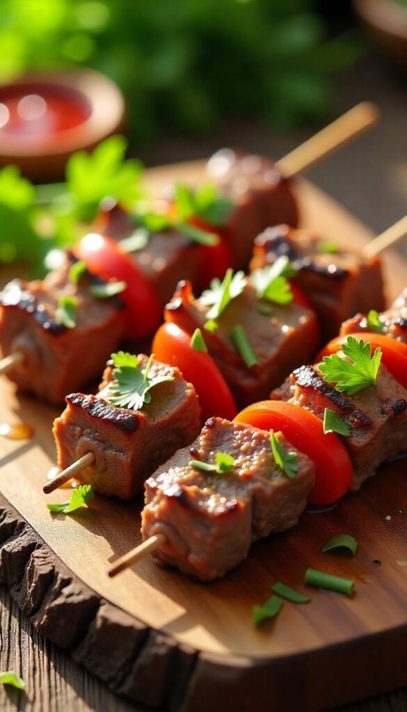 Savory Mediterranean Beef Kebabs Savory Mediterranean Beef Kebabs