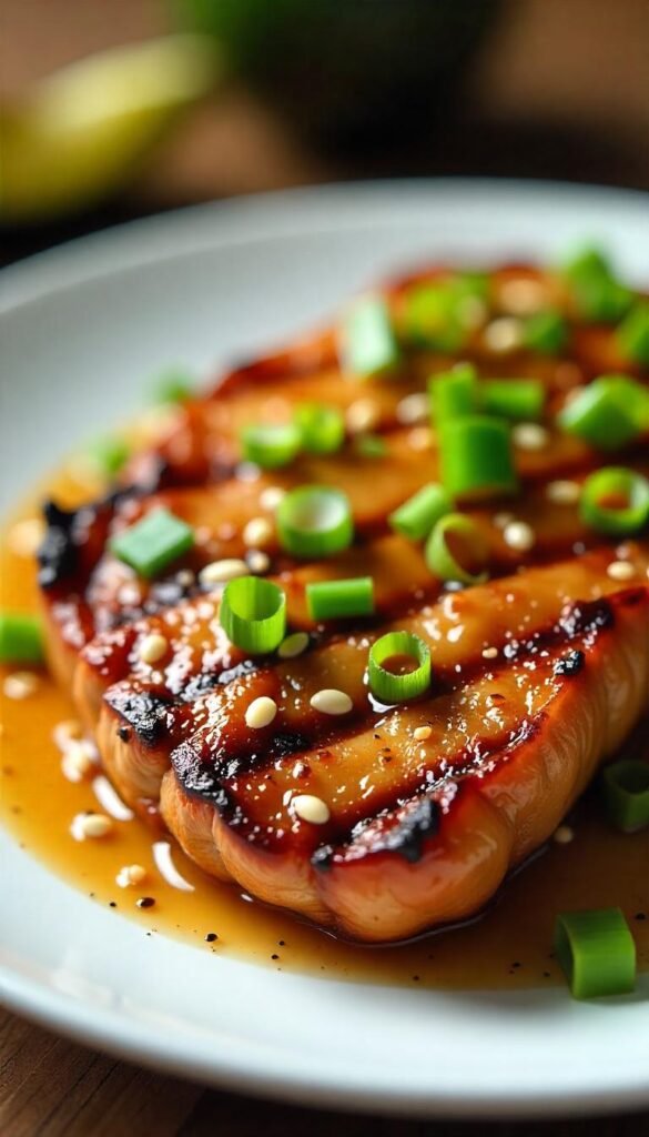 Grilled Pineapple Teriyaki Steak