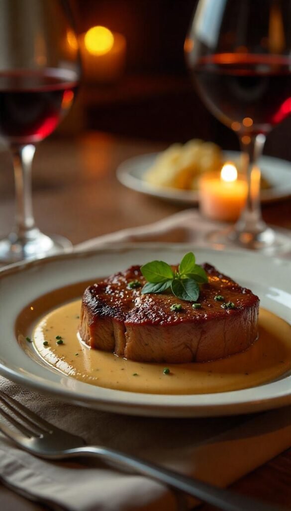 Classic Steak au Poivre with Cream Sauce Classic Steak au Poivre with Cream Sauce