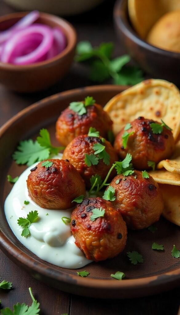 Savory Grilled Beef Kofta with Creamy Yogurt Sauce Savory Grilled Beef Kofta with Creamy Yogurt Sauce