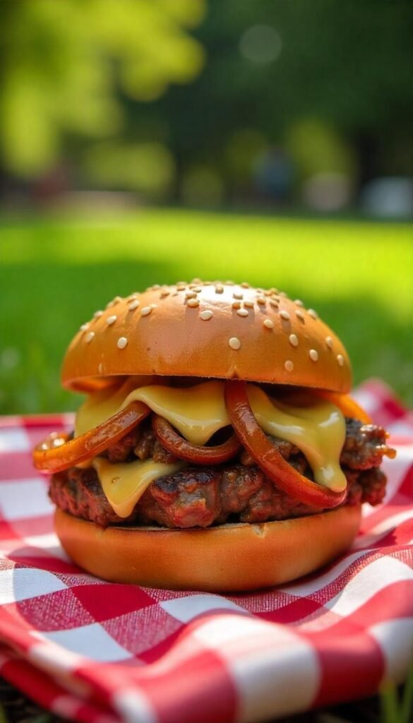 Savory Steak Sandwich with Caramelized Onions Savory Steak Sandwich with Caramelized Onions