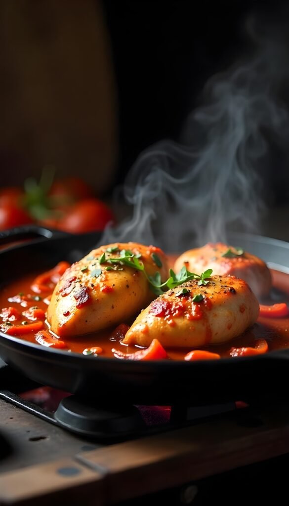 Savory Chicken Cacciatore with Bell Peppers