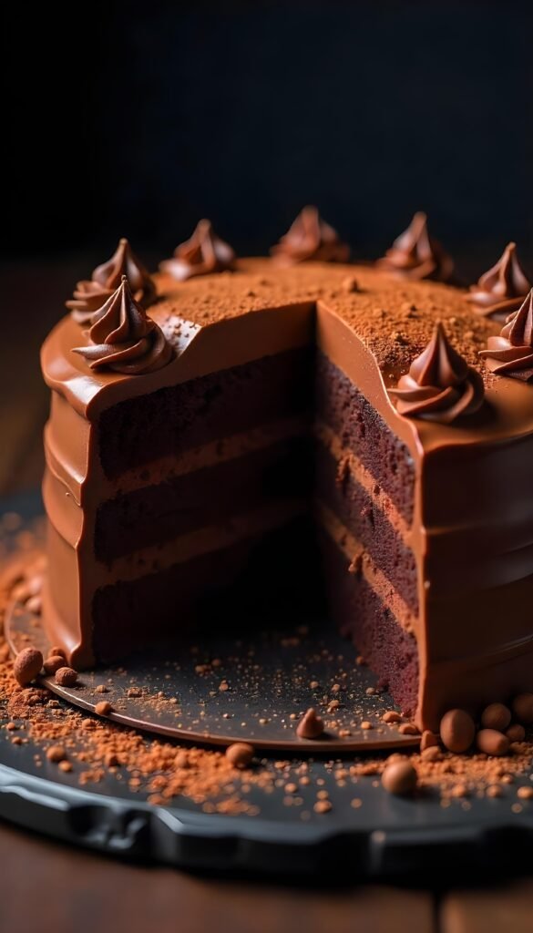 Rich Chocolate Ganache Layer Cake Rich Chocolate Ganache Layer Cake