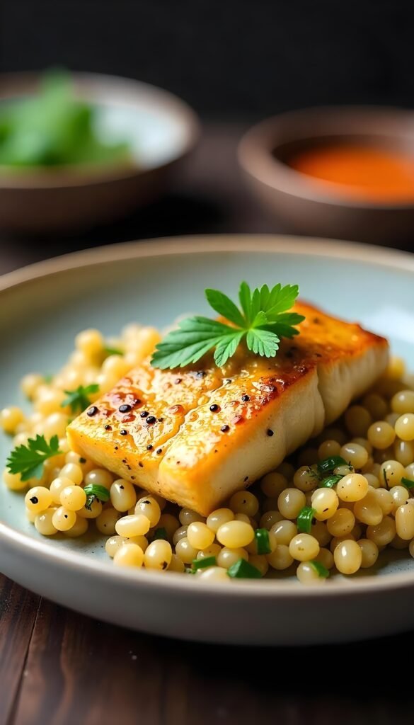 Pan-Seared Branzino with Herbed Quinoa