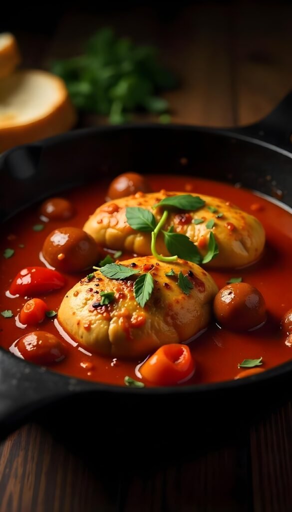 Savory Chicken Scarpariello with Sausages