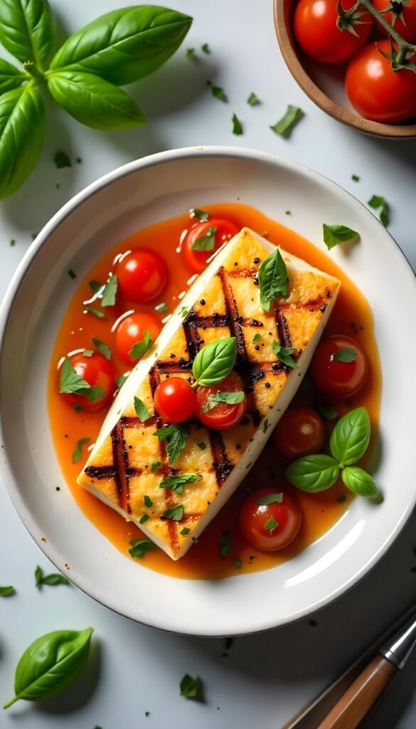 Grilled Sea Bass with Fresh Tomato Basil Salsa Grilled Sea Bass with Fresh Tomato Basil Salsa