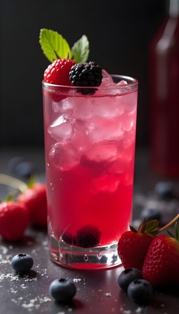 Berry Infused Bramble Cocktail