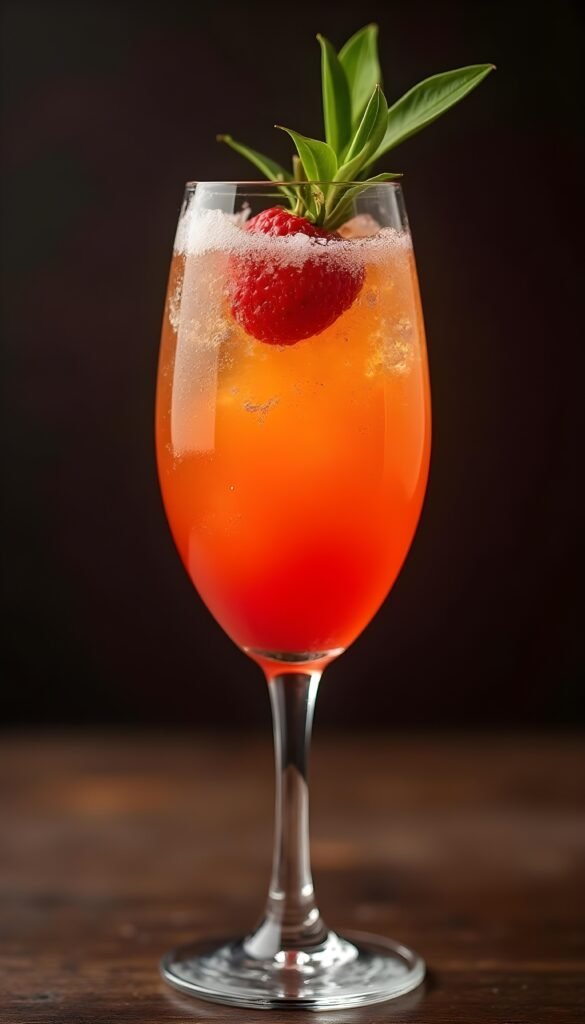 Classic French 75 Cocktail with Sparkling Wine