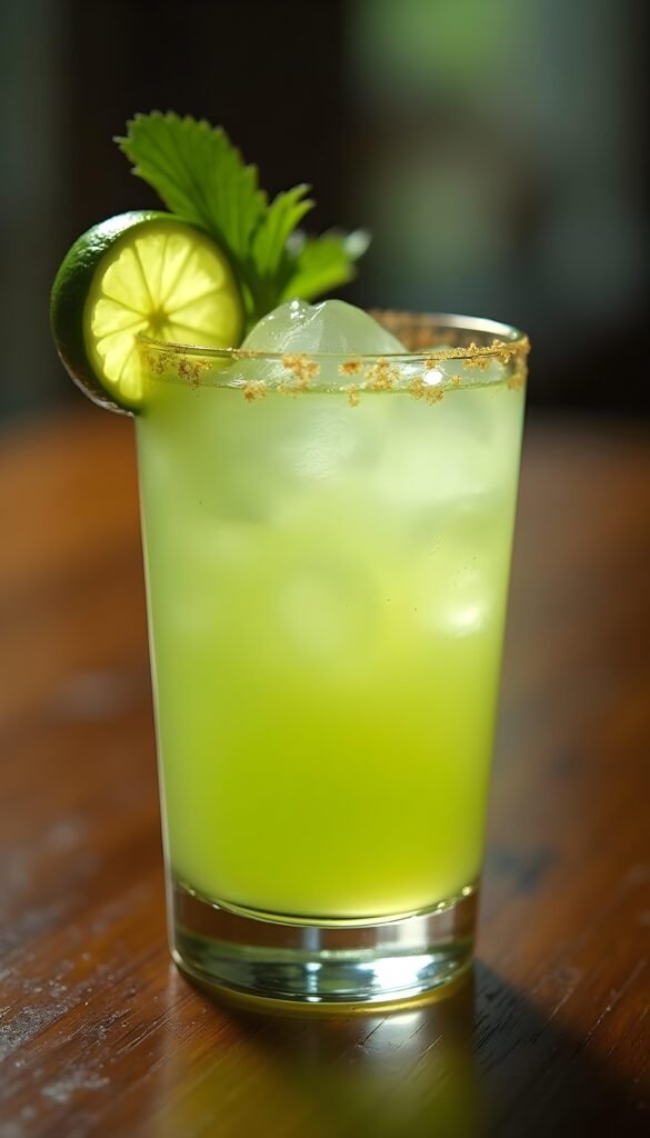 Classic Gimlet Cocktail with Fresh Lime