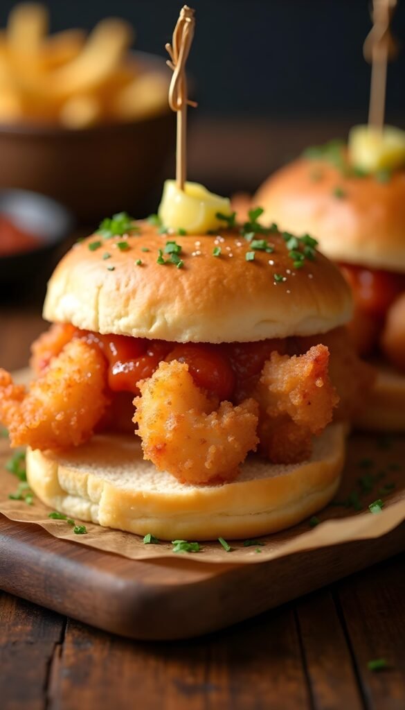 Crispy Shrimp Po' Boy Sandwich