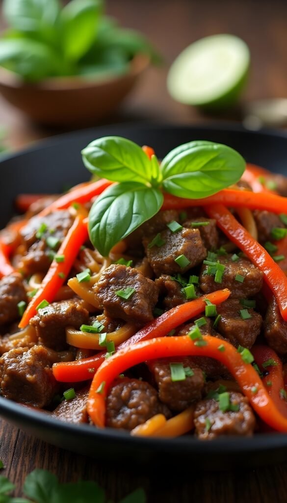 Flavorful Thai Basil Beef Stir-Fry