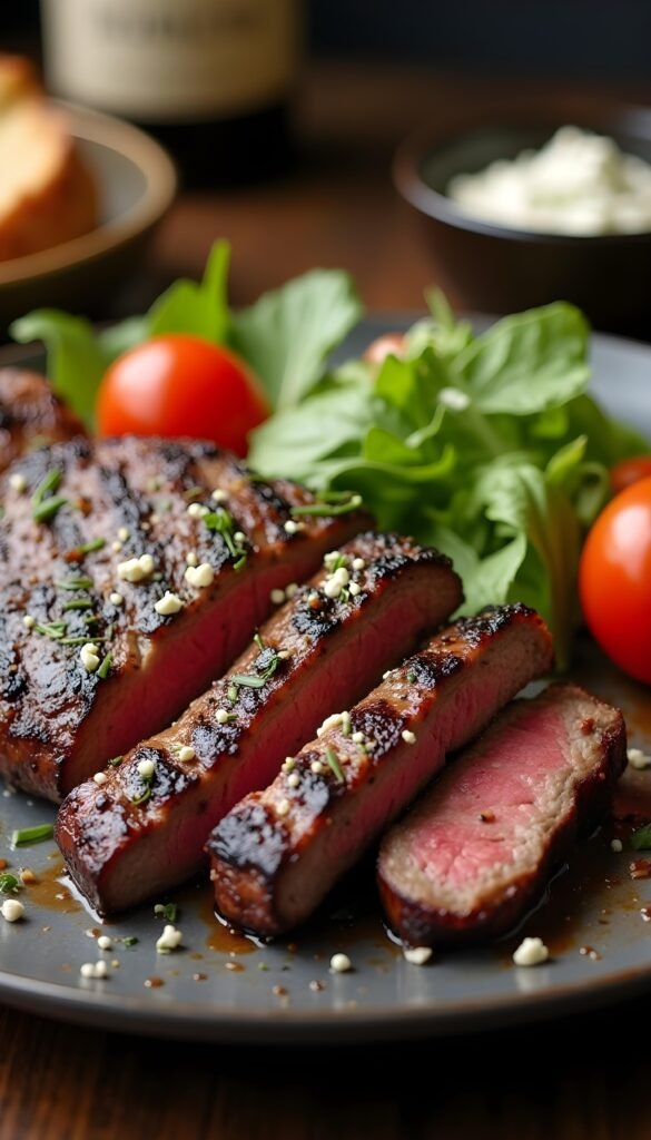 Grilled Steak and Blue Cheese Salad