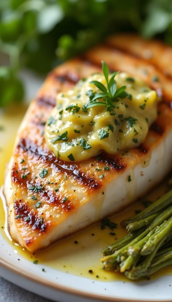 Grilled Tilapia with Savory Herb Butter
