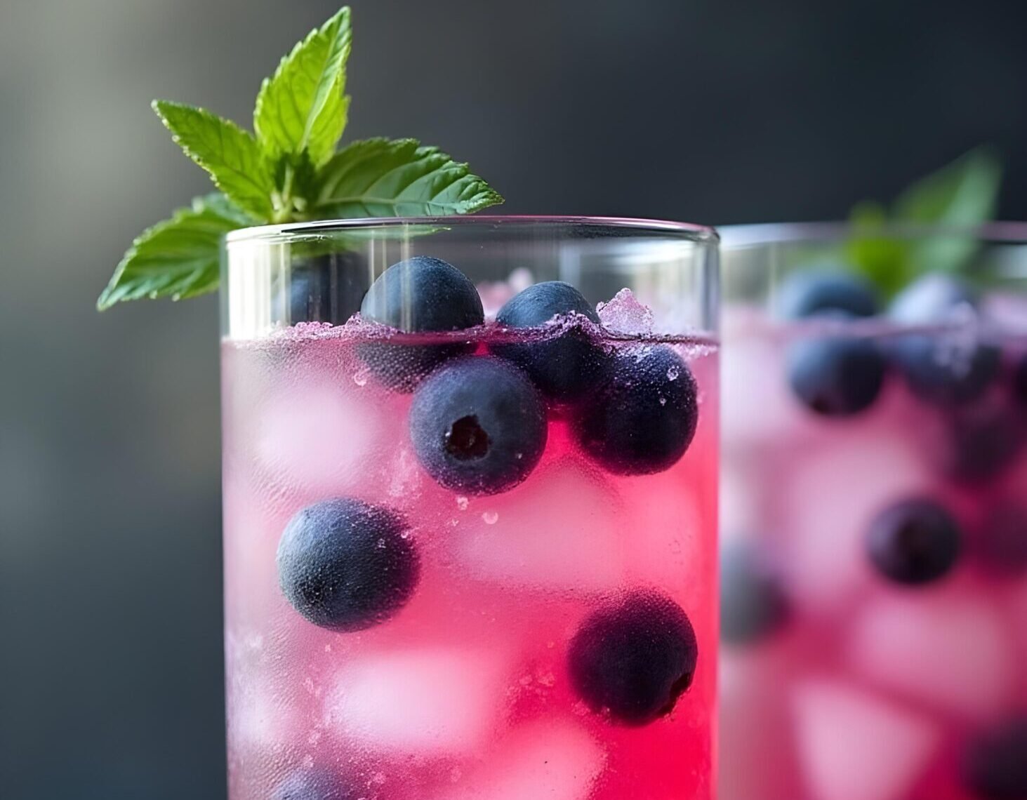 Refreshing Blueberry Vodka Smash Cocktail