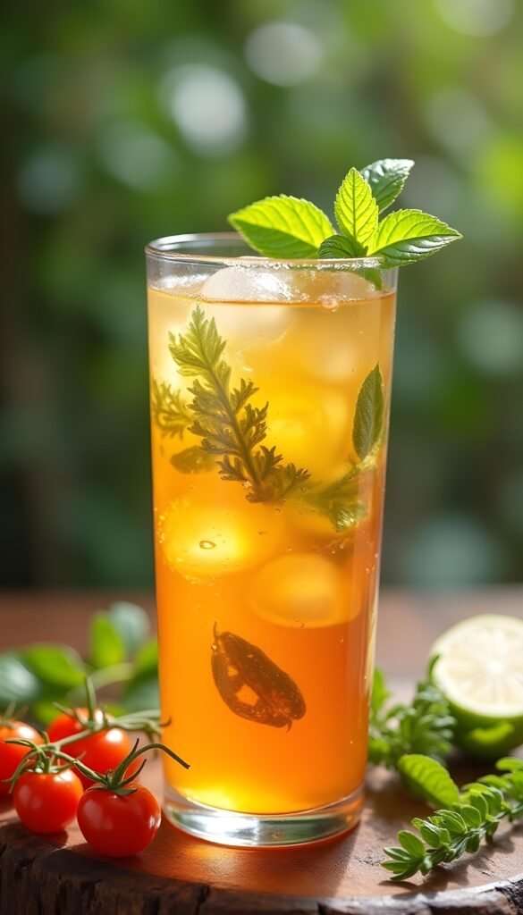 Refreshing Mediterranean Herbal Tonic
