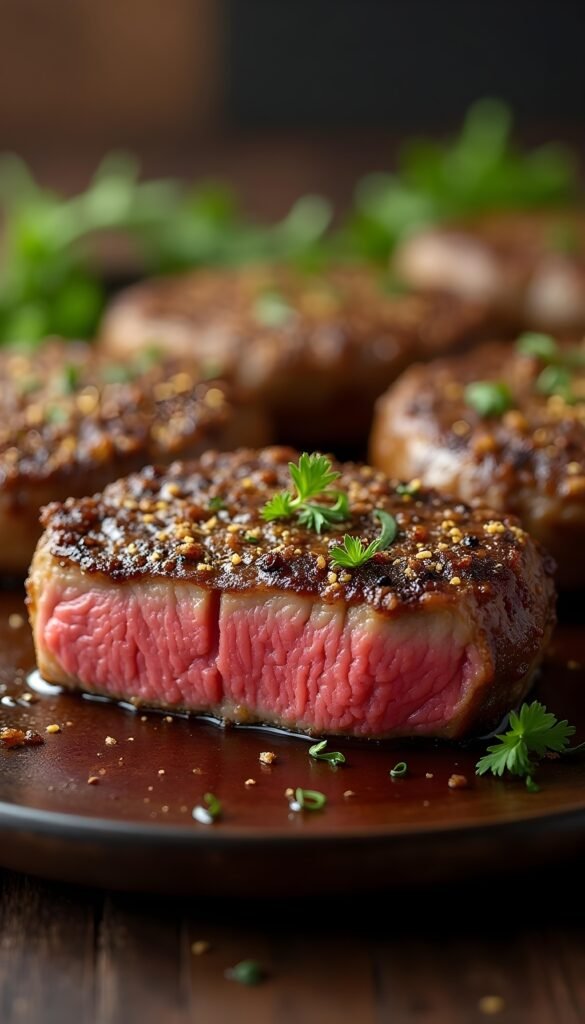 Savory Herb-Crusted Sirloin Steaks
