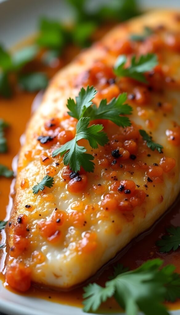 Spicy Caribbean Coconut Tilapia